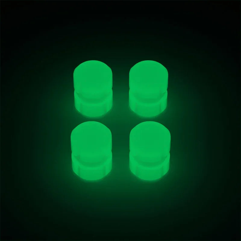 Tampas de válvula fluorescentes para carro, motocicleta e bicicleta.