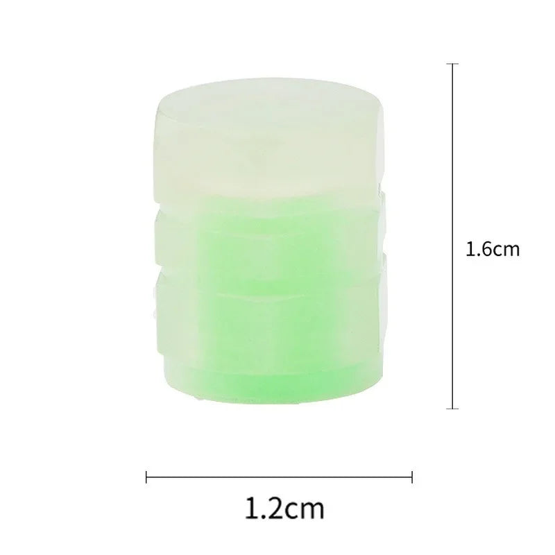 Tampas de válvula fluorescentes para carro, motocicleta e bicicleta.
